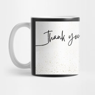 Thank you design Mug